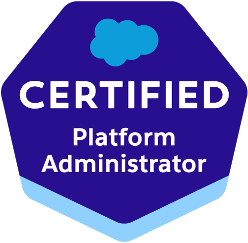 Salesforce Certified Platform Administrator official certification badge